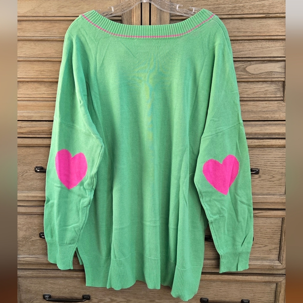 Studio Park Elbow Patch Tunic Sweater - image 2